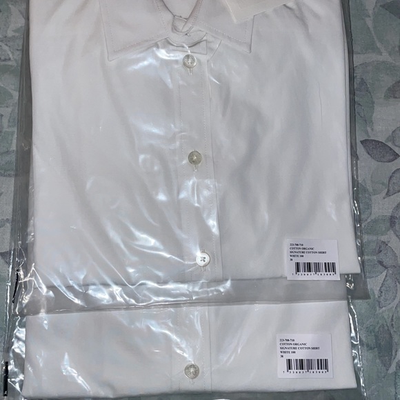 NWT TOTÊME Signature Organic Cotton Poplin Button-Up Shirt - Picture 9 of 14